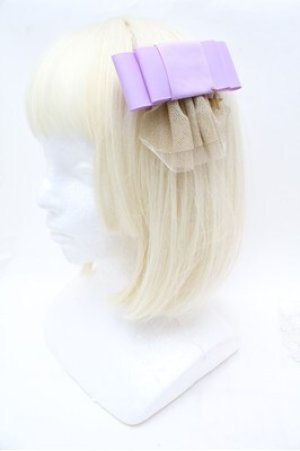 画像: ATELIER　Ruby / リボンバレッタ  ラベンダー S-26-02-22-009-EL-ZA-AS-ZS