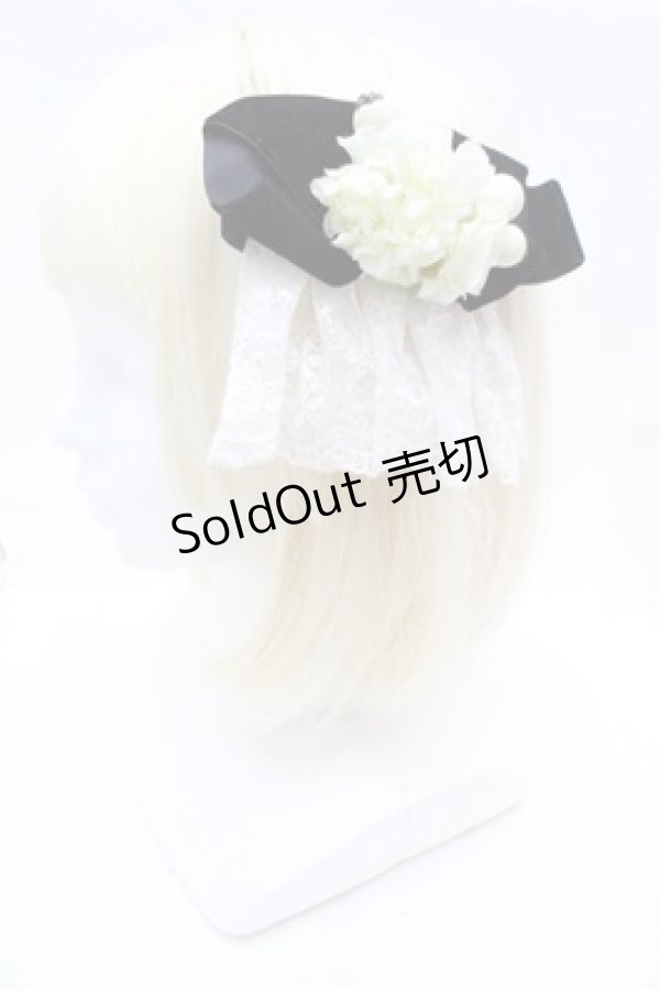 画像1: ATELIER　Ruby / リボンバレッタ  黒 S-26-02-22-010-EL-ZA-AS-ZS (1)