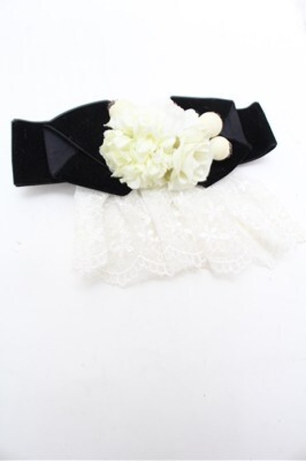 画像2: ATELIER　Ruby / リボンバレッタ  黒 S-26-02-22-010-EL-ZA-AS-ZS (2)