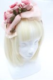 画像1: JESUS DIAMANTE / 薔薇リボンカチューシャ  ピンク S-26-02-22-016-JE-ZA-AS-ZS (1)