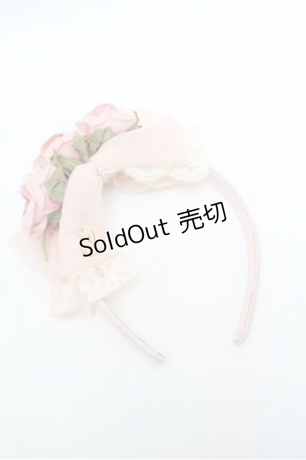 画像3: JESUS DIAMANTE / 薔薇リボンカチューシャ  ピンク S-26-02-22-016-JE-ZA-AS-ZS (3)