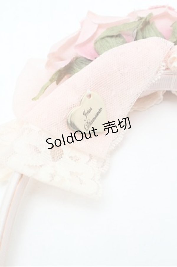 画像4: JESUS DIAMANTE / 薔薇リボンカチューシャ  ピンク S-26-02-22-016-JE-ZA-AS-ZS (4)