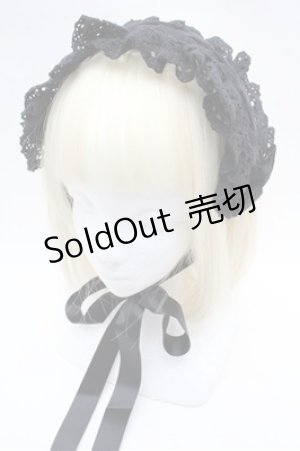 画像: ATELIER　Ruby / ヘッドドレス  黒 S-26-02-22-019-EL-AC-AS-ZS