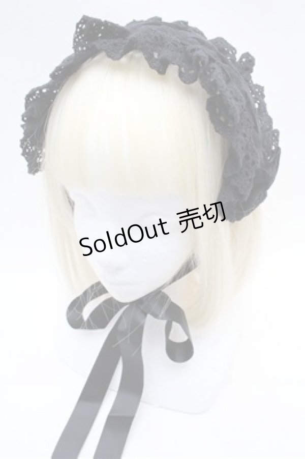 画像1: ATELIER　Ruby / ヘッドドレス  黒 S-26-02-22-019-EL-AC-AS-ZS (1)