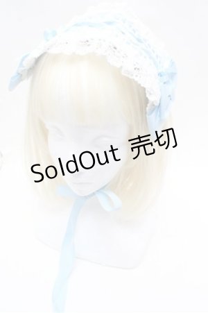 画像: BABY,THE STARS SHINE BRIGHT / はしごレースのスピンドールヘッドドレス  サックス S-26-02-22-020-BA-AC-AS-ZS