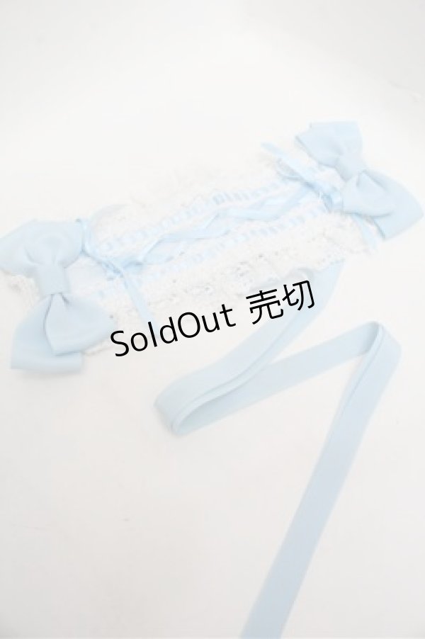 画像2: BABY,THE STARS SHINE BRIGHT / はしごレースのスピンドールヘッドドレス  サックス S-26-02-22-020-BA-AC-AS-ZS (2)