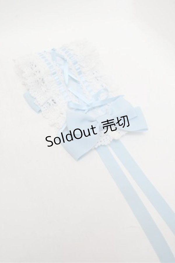 画像4: BABY,THE STARS SHINE BRIGHT / はしごレースのスピンドールヘッドドレス  サックス S-26-02-22-020-BA-AC-AS-ZS (4)