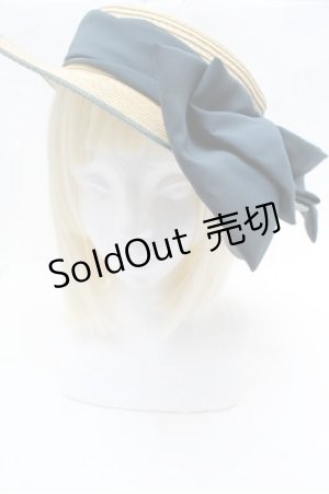 画像: an another angelus / 配色ブリムバックリボンキャノチェ  グリーン S-26-02-22-023-CA-AC-AS-ZS