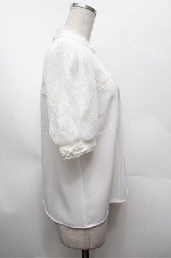 画像3: Amavel / チャイナブラウス  白 S-26-02-22-024-CA-BL-AS-ZS (3)