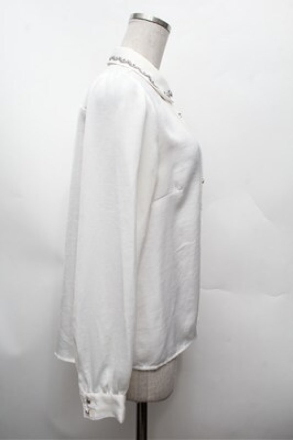 画像3: axes femme POETIQUE / 刺繍カラーブラウス  オフ S-26-02-22-025-AX-BL-AS-ZS (3)