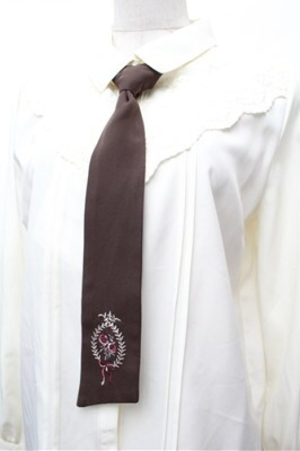 画像2: axes femme / 刺繍ネクタイ付きブラウス F 生成り S-26-02-22-026-AX-BL-TE-ZS (2)