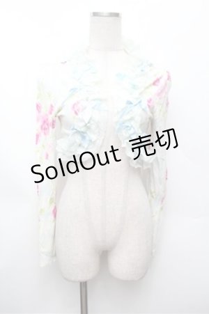 画像: JESUS DIAMANTE / ぼかし薔薇ボレロ  サックス S-26-02-22-027-JE-TO-AS-ZS