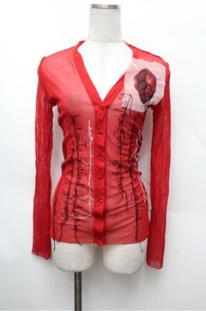 画像: Jean Paul GAULTIER / パワーネットトップス 40 赤 S-26-02-22-030-GO-TO-AS-ZS