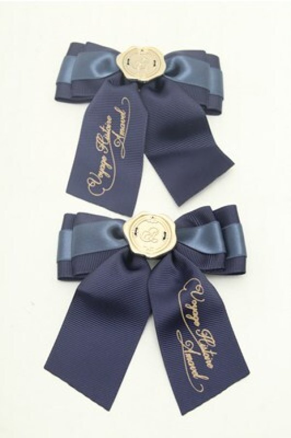 画像1: Amavel / シーリングチャーム付メッセージリボンクリップ  紺 S-26-02-23-001-CA-AC-AS-ZS (1)