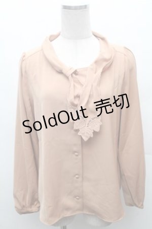 画像: an another angelus / フォールリーフカットワークボウタイブラウス【洗える】 F ブラウン S-26-02-23-035-CA-BL-TE-ZS