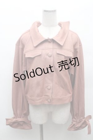 画像: axes femme POETIQUE / バックデザインデニムジャケット  アワピンク S-26-02-23-036-AX-JA-HR-ZS