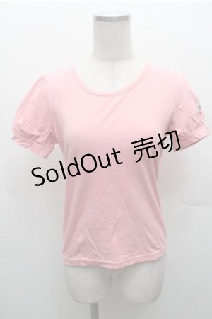 画像: Emily Temple cute / チェリー刺 カットソー  ピンク S-26-02-23-037-ET-TO-HR-ZS