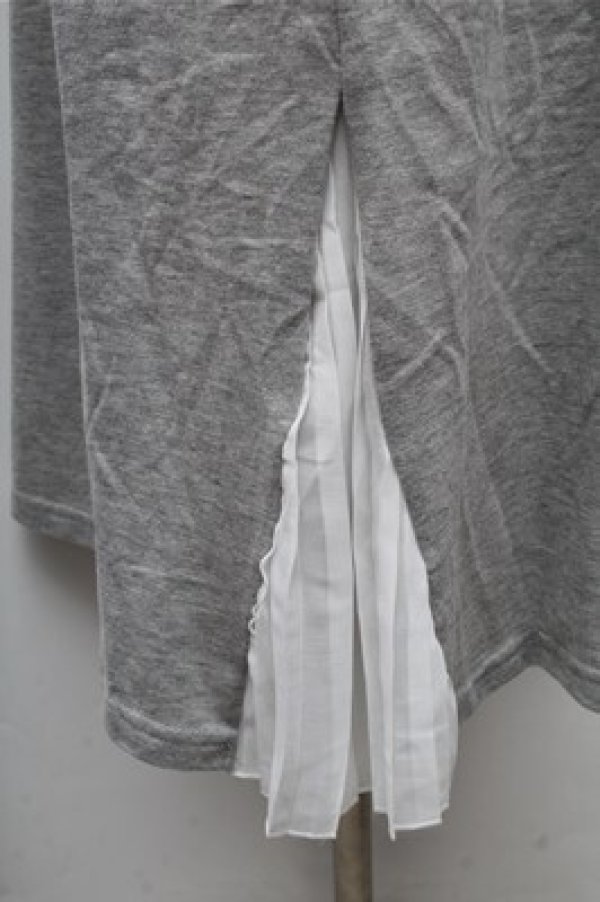 画像3: LOLITA / サイドプリーツカットソー  グレー S-26-02-23-044-LO-TO-HR-ZS (3)