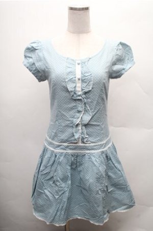 画像: MILK / ドットワンピース  サックス S-26-02-23-050-ML-OP-HR-ZS