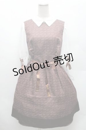 画像: axes femme POETIQUE / 明治チョコレートワンピース M 茶 S-26-02-23-051-AX-OP-TE-ZS