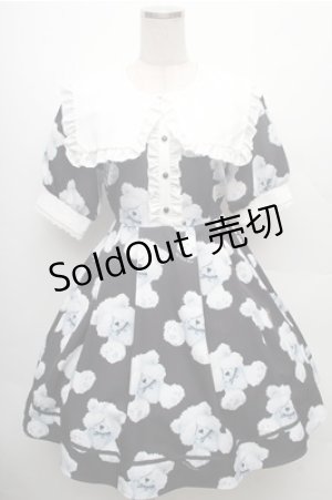 画像: Deary / くま耳セーラーワンピース  黒ｘ白 S-26-02-23-052-LO-OP-AS-ZS