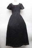 画像1: BPN / クロス刺繍ワンピース  黒 S-26-02-23-055-GO-OP-HR-ZS (1)