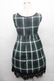 画像2: MIHO MATSUDA / チェックジャンパースカート  グリーン S-26-02-23-057-GO-OP-HR-ZS (2)