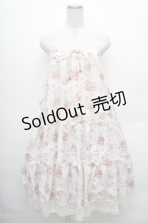 画像: axes femme / 花柄2WAYスカート  白 S-26-02-23-058-AX-SK-HR-ZS