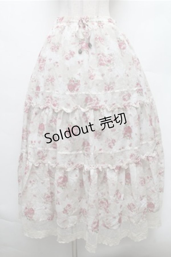 画像3: axes femme / 花柄2WAYスカート  白 S-26-02-23-058-AX-SK-HR-ZS (3)