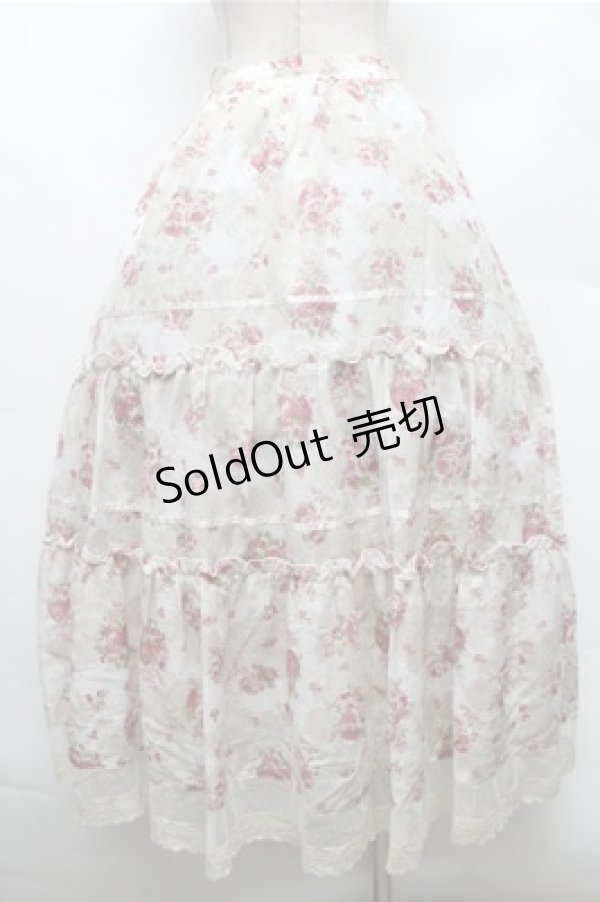 画像4: axes femme / 花柄2WAYスカート  白 S-26-02-23-058-AX-SK-HR-ZS (4)