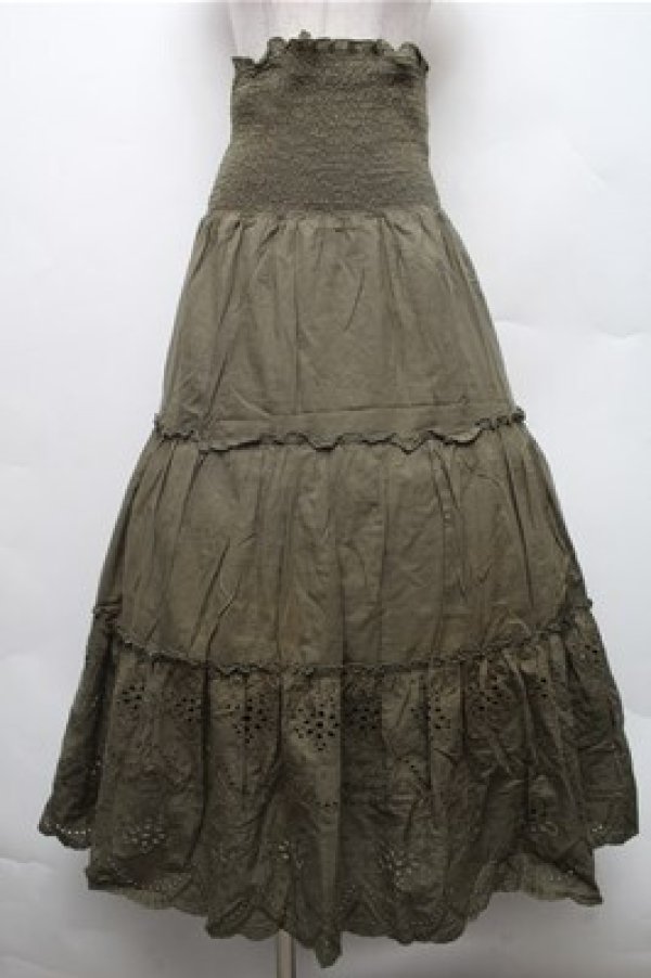 画像3: axes femme / 2wayコットンスカート  カーキ S-26-02-23-060-AX-SK-HR-ZS (3)