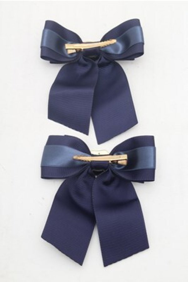 画像2: Amavel / シーリングチャーム付メッセージリボンクリップ  紺 S-26-02-23-001-CA-AC-AS-ZS (2)