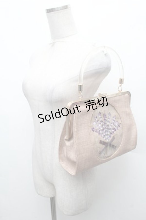画像3: an another angelus / ラベンダー刺繍クリアハンドルバッグ  ラベンダー S-26-02-23-020-CA-BG-AS-ZS (3)
