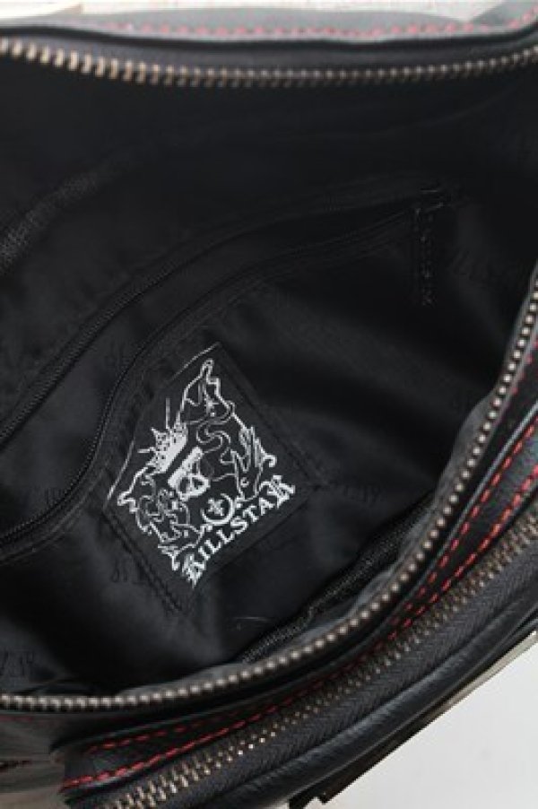 画像3: KILL STAR / レザーボディバッグ  黒 S-26-02-23-021-SL-BG-HR-ZS (3)