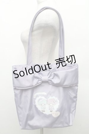 画像: m petit by misako / トートバッグ（リトルツインスターズ）  紫 S-26-02-23-023-LO-BG-AS-ZS