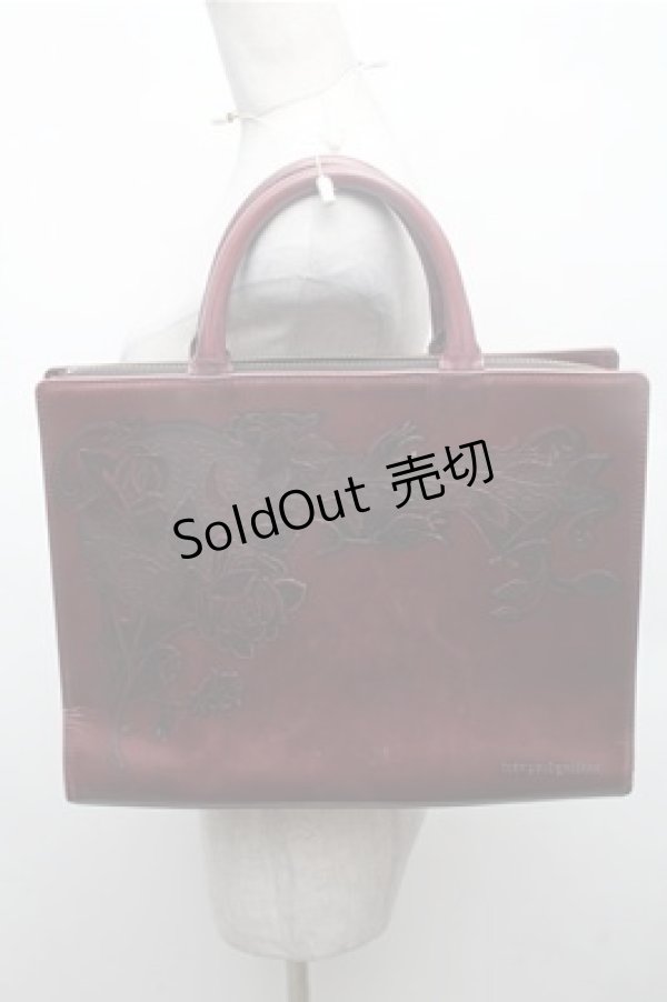 画像1: Jean Paul GAULTIER / ニューローズバッグ  ワイン S-26-02-23-025-GO-BG-AS-ZS (1)