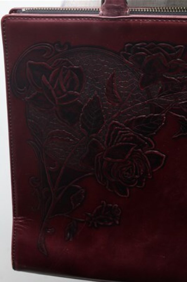 画像3: Jean Paul GAULTIER / ニューローズバッグ  ワイン S-26-02-23-025-GO-BG-AS-ZS (3)