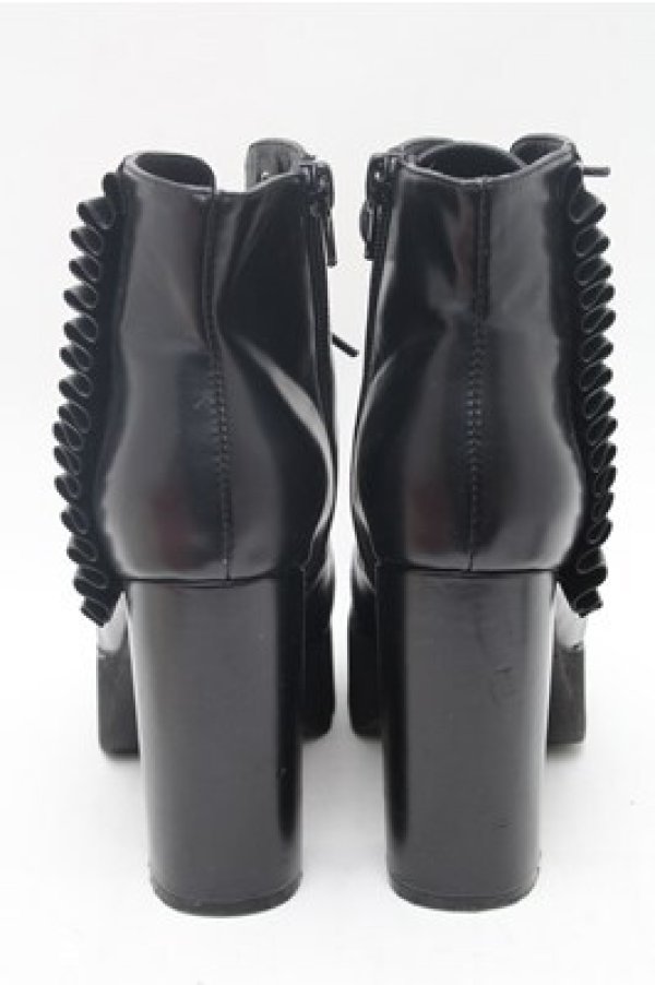 画像3: EATME / チャンキーヒールブーツ  黒 S-26-02-23-003-LO-SH-HR-ZS (3)