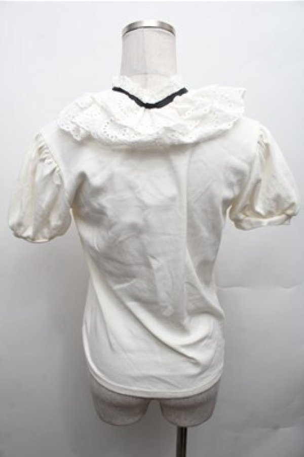 画像3: Ank Rouge / レース襟カットソー  白 S-26-02-23-028-CA-TO-AS-ZS (3)