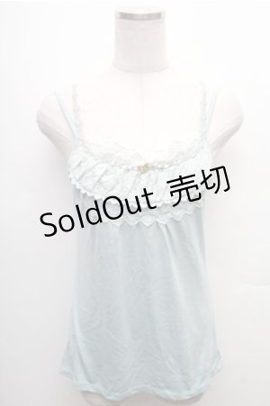 画像: axes femme / バタフライビーズキャミソール  ミント S-26-02-23-029-AX-TO-HR-ZS