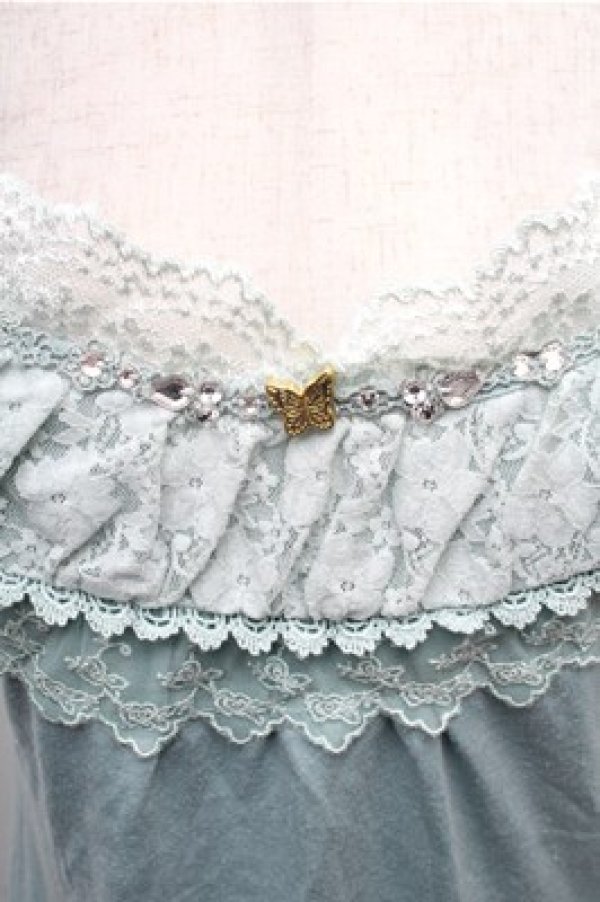 画像3: axes femme / バタフライビーズキャミソール  ミント S-26-02-23-029-AX-TO-HR-ZS (3)