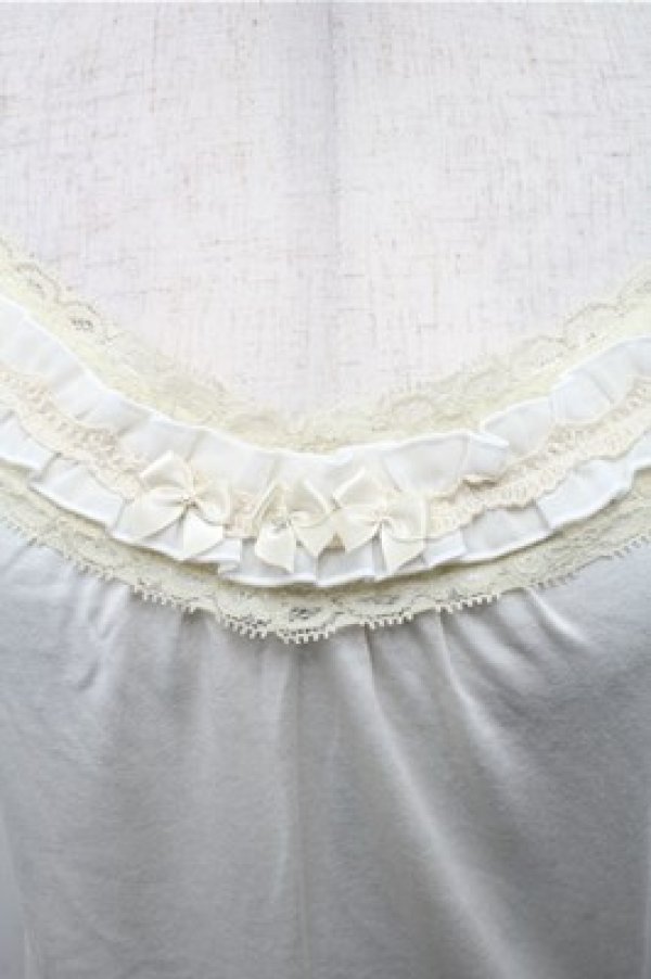 画像3: axes femme / リボン付きロングキャミ  オフ S-26-02-23-031-AX-TO-AS-ZS (3)