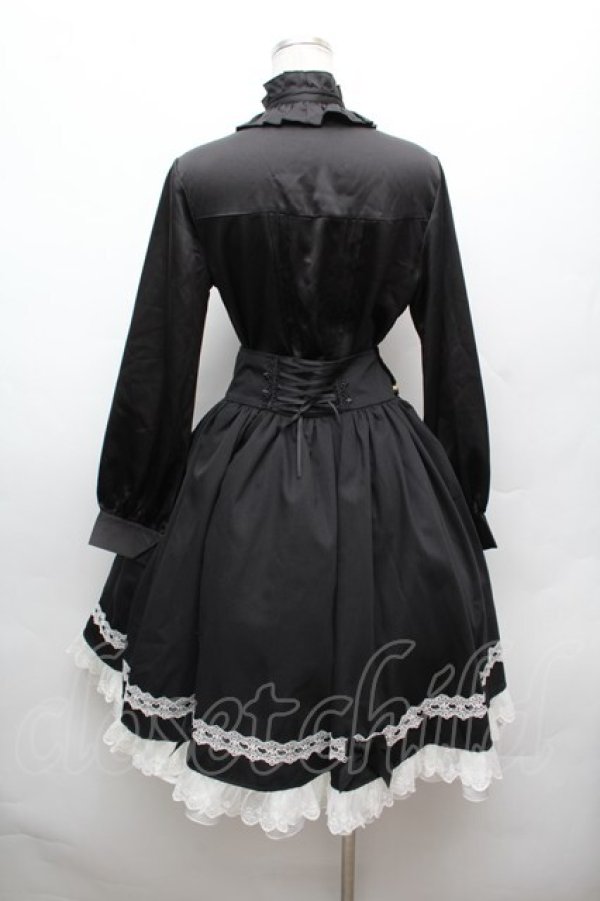 画像5: LOLITA / ブラウス+ケープ+スカートセット  黒ｘ白 S-26-02-25-035-LO-OP-AS-ZS (5)