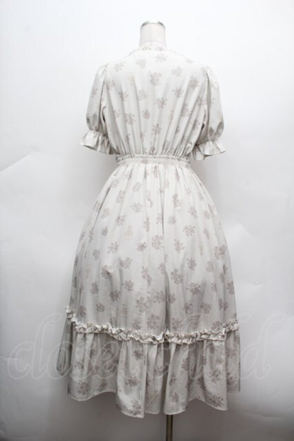 画像4: m petit by misako / NINA'S 花柄スクエアネックワンピース M アイボリー S-26-02-25-036-LO-OP-TE-ZS (4)