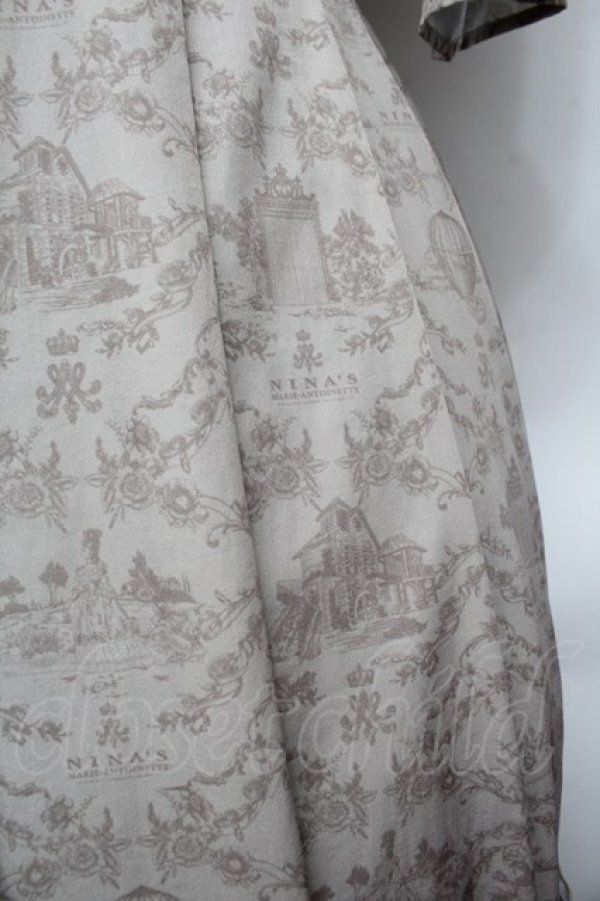 画像2: m petit by misako / NINA’Sコラボトワルドジュイワンピース M ベージュ S-26-02-25-037-LO-OP-TE-ZS (2)