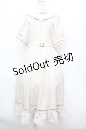 画像: Kurumi Collaboration / マリンアカデミアワンピース  オフ S-26-02-25-039-LO-OP-AS-ZS