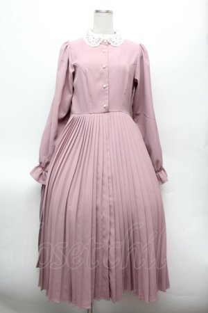 画像: m petit by misako / AM*レースエリプリーツワンピース M ピンク S-26-02-25-042-LO-OP-TE-ZS