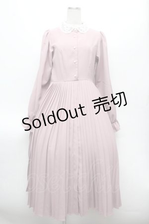画像: m petit by misako / AM*レースエリプリーツワンピース M ピンク S-26-02-25-042-LO-OP-TE-ZS