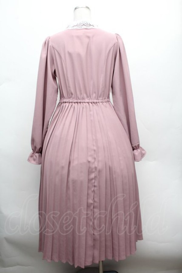 画像3: m petit by misako / AM*レースエリプリーツワンピース M ピンク S-26-02-25-042-LO-OP-TE-ZS (3)