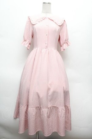 画像: m petit by misako / ギンガムチェックワンピース M ピンク S-26-02-25-043-LO-OP-TE-ZS